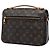 Borsa Louis Vuitton Monogram Pochette Metis marrone - vista 2