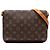 Bolso de hombro marrón Louis Vuitton Monogram Musette Tango Short Strap Castaño
