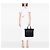 Borsa Tote Convertible Prada Saffiano Trimmed Tessuto Nera Nero - vista 6