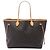 Bolso Tote Louis Vuitton Monogram Neverfull MM marrón Castaño