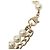 Collana con pendente Chanel CC in ottone dorato No 5 con strass e perle finte D'oro - vista 5