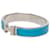 Pulseira Hermès Clic H estreita em esmalte azul PM  - vista 2