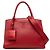 Roter Prada Medium Saffiano Monochrome Top Handle Tote Satchel