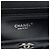 Clutch Chanel Large CC trapuntata in caviar nero con frame - vista 5