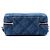 Borsa a tracolla camera case in denim con stampa CC blu Chanel - vista 3