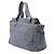 Borsa Shopper Chanel CC in tela a righe blu - vista 2