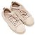 Chloé Low-Top-Sneaker aus Leder und Shearling in Creme Chloe Größe 36 Beige - Ansicht 2