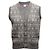 Grey Moncler Wool Patterned Button-Up Vest Size US S
