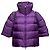 Giacca puffer viola Miu Miu Primavera/Estate 2014 a maniche tre quarti Taglia IT 46