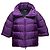 Giacca puffer viola Miu Miu Primavera/Estate 2014 a maniche tre quarti Taglia IT 46 - vista 2