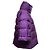 Giacca puffer viola Miu Miu Primavera/Estate 2014 a maniche tre quarti Taglia IT 46 - vista 3