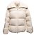 Moncler Sherpa Down Puffer Steppjacke Farbe Creme Designer Größe 5 Weiß - Ansicht 2