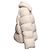 Moncler Sherpa Down Puffer Steppjacke Farbe Creme Designer Größe 5 Weiß - Ansicht 3
