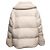Moncler Sherpa Down Puffer Steppjacke Farbe Creme Designer Größe 5 Weiß - Ansicht 4