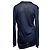 Hermès Top trasparente a maniche lunghe con scollo a V blu navy Hermes Taglia FR 38 - vista 3
