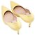Décolleté a punta in scamosciato giallo chiaro Manolo Blahnik Taglia 39 - vista 3