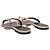 Beige Versace Medusa Head Leder-Riemchen-Sandalen Größe 37 - Ansicht 4