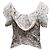 Blusa de estampado de leopardo Zac Posen Primavera 2009 Gris Talla US S - vista 3
