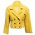 Blazer cruzado de tweed de algodón amarillo Chanel Talla FR 34 - vista 2