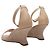 Sandales à talons compensés avec bride à la cheville Manolo Blahnik beige Taille 38.5 - vue 4