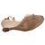 Sandales à talons compensés avec bride à la cheville Manolo Blahnik beige Taille 38.5 - vue 5