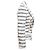 White & Black Balmain Striped Textured Double-Breasted Blazer Size FR 34 - view 2