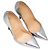 Décolleté a punta metallizzate argento Christian Louboutin Taglia 35.5 - vista 2