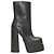 Bottines à plateforme noires Versace Taille 37
