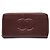 Cartera Chanel CC Caviar Zip Around roja