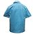 Camicia a maniche corte in nylon blu Fendi con stampa Zucca e bottoni Size IT 36 - vista 4