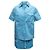 Camicia a maniche corte in nylon blu Fendi con stampa Zucca e bottoni Size IT 36 - vista 8