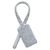 Off White Silver Off-White Crystal-Embellished Zip Tie Luggage Tag Silvery