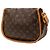 Borsa a tracolla Louis Vuitton Monogram Menilmontant PM marrone - vista 2