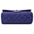 Borsa a tracolla Chanel Mini Rectangular Classic Tweed Single Flap Blu - vista 3