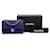 Borsa a tracolla Chanel Mini Rectangular Classic Tweed Single Flap Blu - vista 8