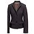 Autre Marque Blazer Roberto Cavalli Charcoal & Black avec bordure en velours Taille US S Gris