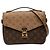 Louis Vuitton Monogram Reverse Pochette Metis Satchel braun