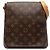 Borsa a tracolla marrone Louis Vuitton Monogram Musette Salsa PM Long Strap