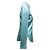 Designers Remix Blusa de seda de manga larga con botones Aqua Chanel Talla FR 40 - vista 3