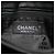 Chanel Choco Bar Schultertasche aus schwarzem Kalbsleder mit Camellia No. 5 CC - Ansicht 6