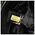 Chanel Choco Bar Schultertasche aus schwarzem Kalbsleder mit Camellia No. 5 CC - Ansicht 7