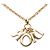 Collana con pendente logo Dior placcato oro D'oro - vista 2