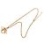Collana con pendente logo Dior placcato oro D'oro - vista 5