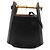 Borsa bucket in bambù in pelle di vitello nera LOEWE Nero
