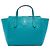 Borsa a mano Mini Calfskin Swing blu Gucci
