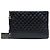 Clutch Chanel Gabrielle O Case in pelle di vitello invecchiata nera Large Nero - vista 7