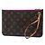 Pochette Louis Vuitton Monogram Neverfull MM Marrone - vista 2