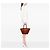 Borsa shopper Saint Laurent Medium Raffia Panier Basket marrone - vista 8