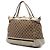 Beige Gucci GG Canvas Web Mayfair Satchel - vista 2