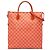 Borsa satchel Louis Vuitton Damier Couleurs Mobil Piment arancione